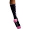 Zayaan Health Ribbon Compression Socks, Black/Pink, PR BLZH-CSRS-5BP - alternate 2